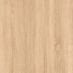 Melamina Primacor Rustic Sand acabado roble con marcas de sierra, muestra del tablero